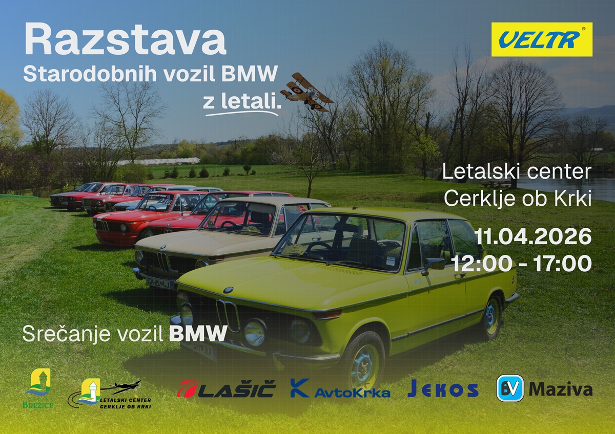 razstava starodobnih vozil bmw z letali