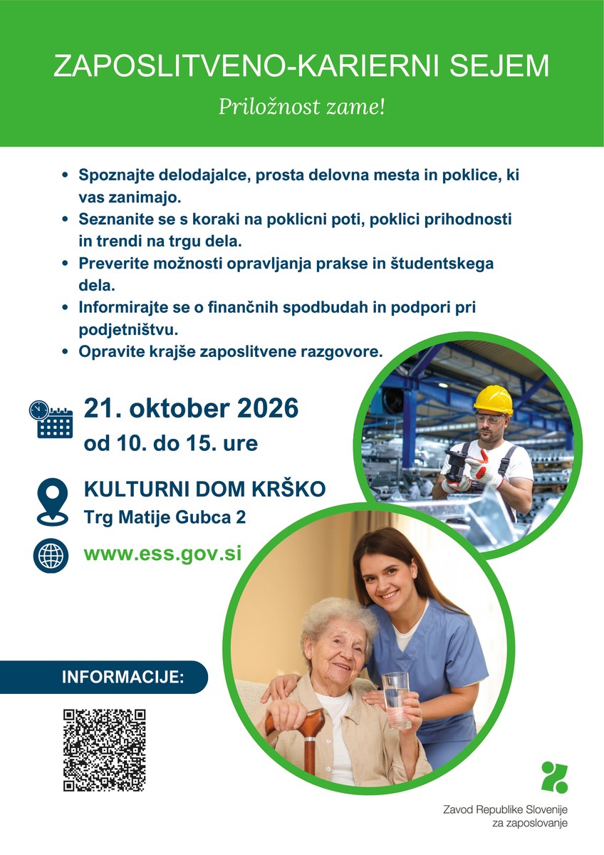 plakat zaposlitveno karierni sejem krsko 2026