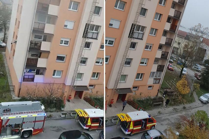 Požar na Cesti 4. julija v Krškem, 22. november 2019
