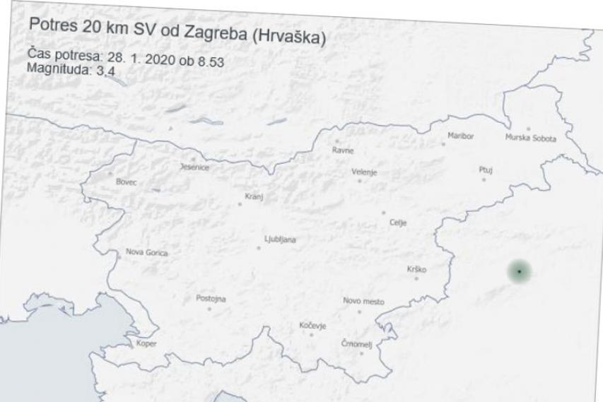 Potres pri Zagrebu, 28. januar 2020