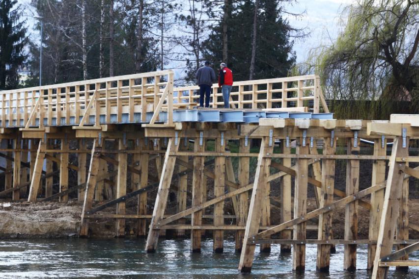 Obnova mostu čez Krko v Cerkljah ob Krki