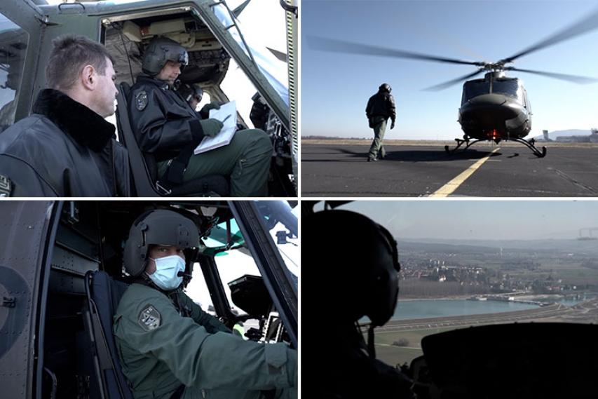 Na obisku pri pilotih helikopterjev Slovenske vojske