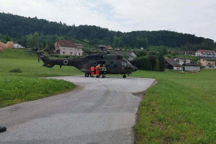 Helikopter na Radni, 7. junij 2021