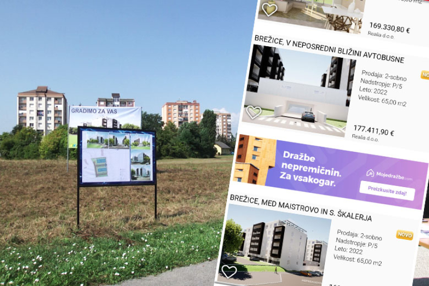 Znane cene novih stanovanj v Brežicah