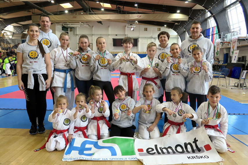 Brežiški karateisti v Rogaški Slatini osvojili 22 medalj