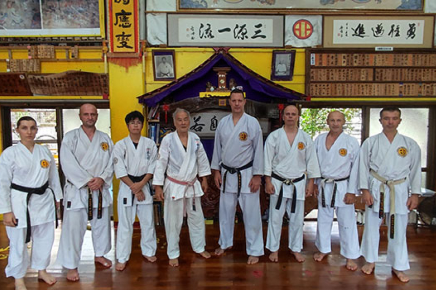 Trenerji Karate kluba Brežice na izobraževanju na Japonskem